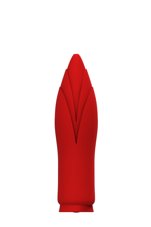 Мінівібратор Dream Toys Red Revolution зі знімною віброкулею, червоний, 10 х 3 см
