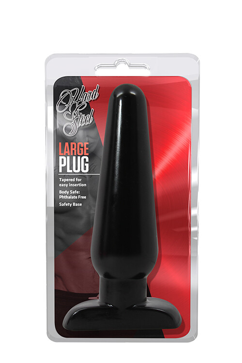 Анальна пробка Blush Hard Steel чорна - Зображення 1