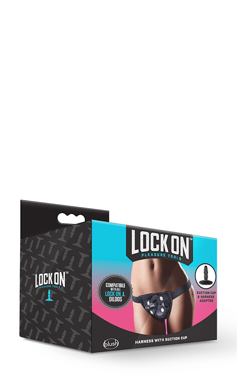 Труси для страпона з адаптером Vac-U-Lock регульовані, чорні - Зображення 1
