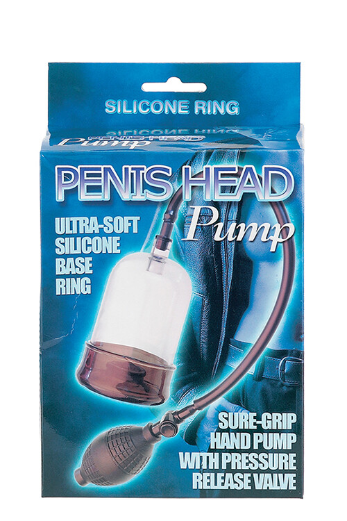 Вакуумна помпа Seven Creations Penis Head Pump для голівки члена, з грушею, прозора, 12 см - Зображення 1
