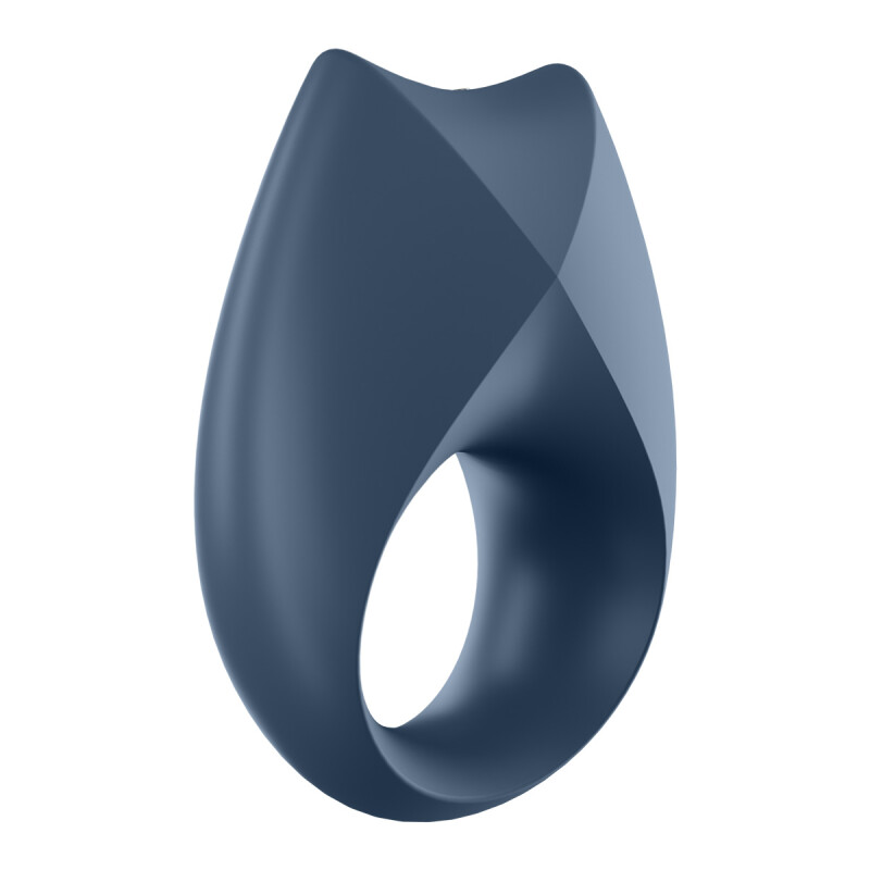 Ерекційне віброкільце Satisfyer Royal One Ring з додатком, блакитне, 7.5 х 5.2 см - Зображення 5