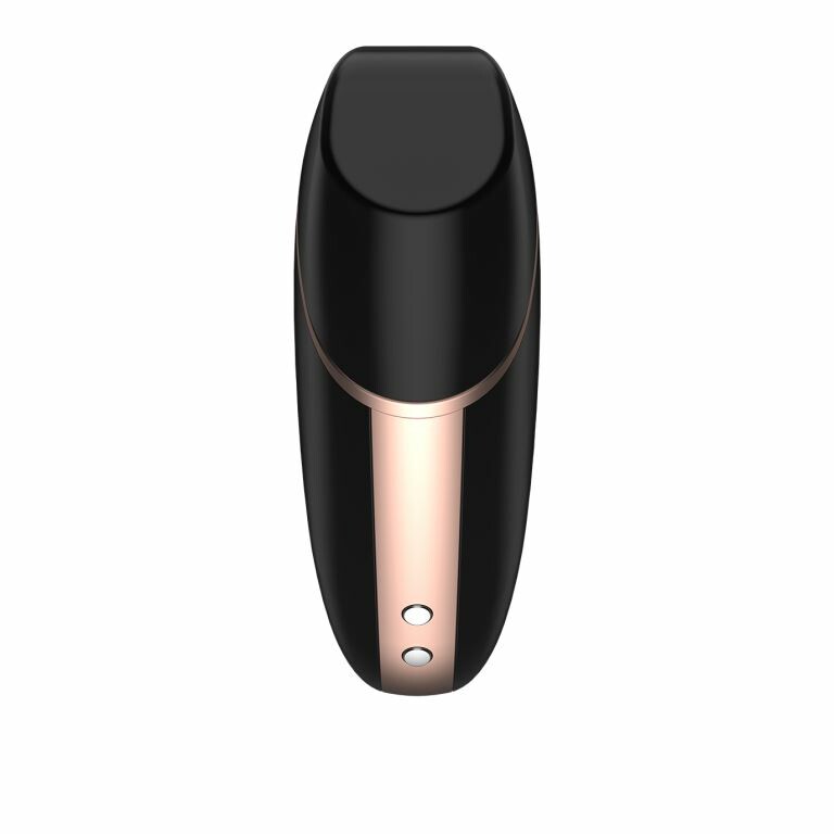Вакуумний стимулятор з вібрацією Satisfyer Love Triangle з додатком, чорний, 8.7 х 6.7 см - Изображение 6