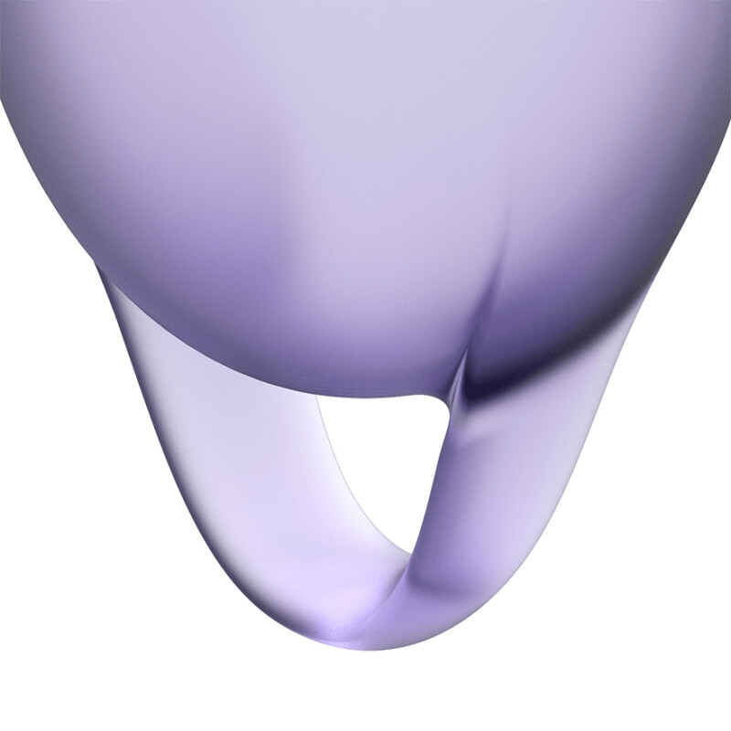 Набір менструальних чаш Satisfyer Feel Confident фіолетовий, 2 шт - Изображение 4