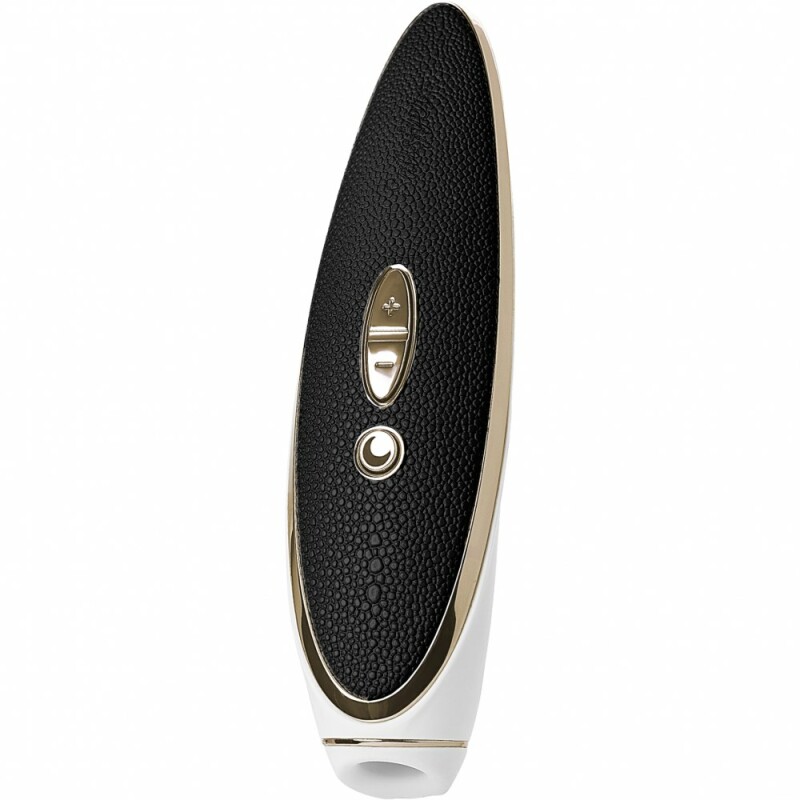 Вакуумний стимулятор Satisfyer Haute Couture зі вставкою зі шкіри, 19.2 х 4 см - Зображення 3