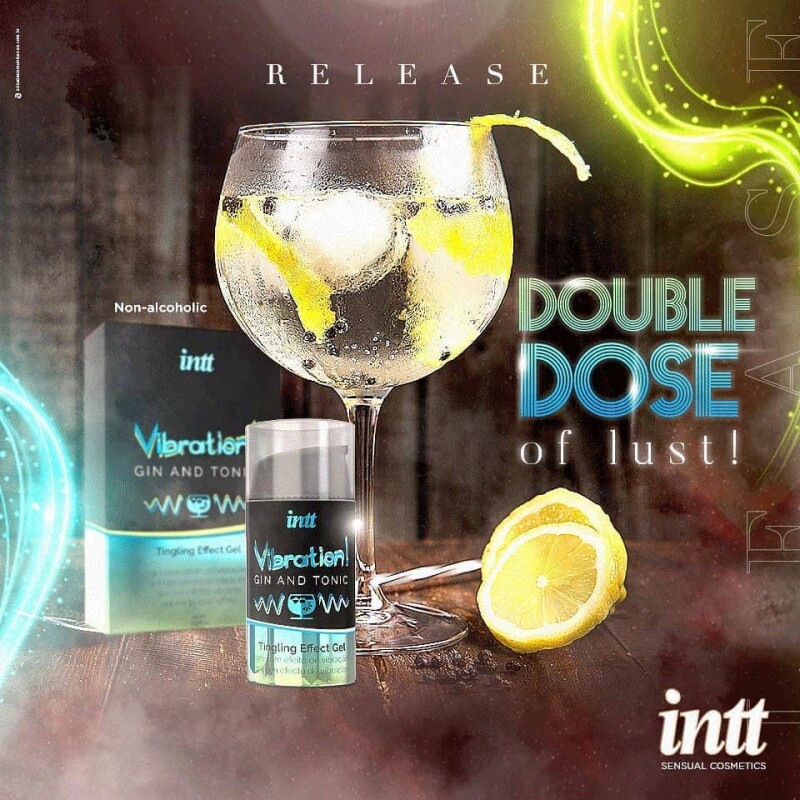 Рідкий вібратор Intt Vibration Gin & Tonic,15 мл, на водній основі - Зображення 5