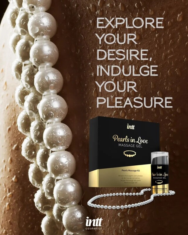 Набір для інтимного масажу Intt Pearls in Love, 15 мл, з гелем та намистом - Изображение 8