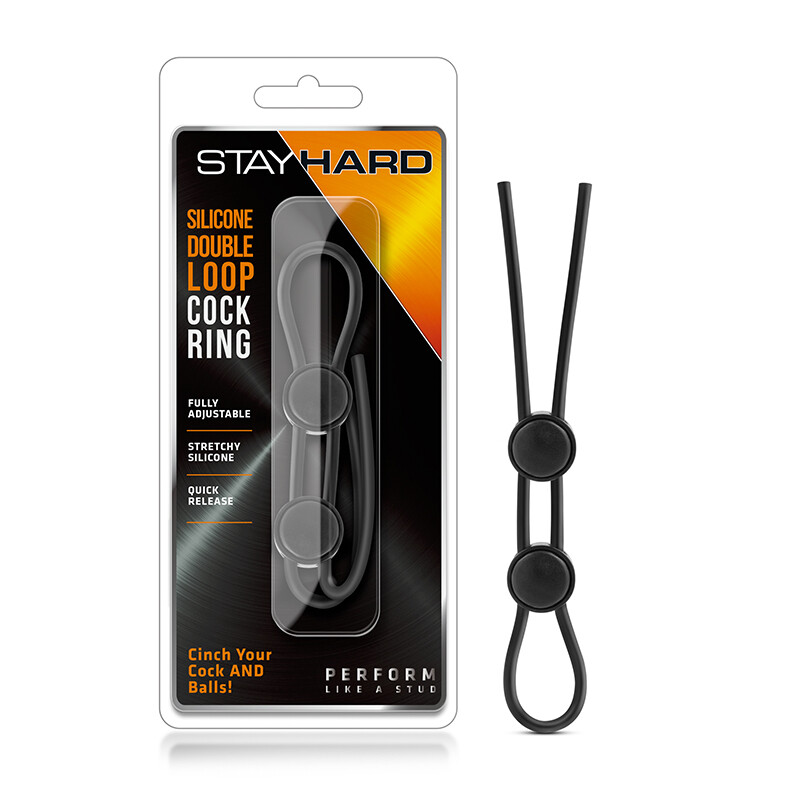 Ерекційне лассо Blush Stay Hard регульоване, чорне, 22 см - Зображення 1