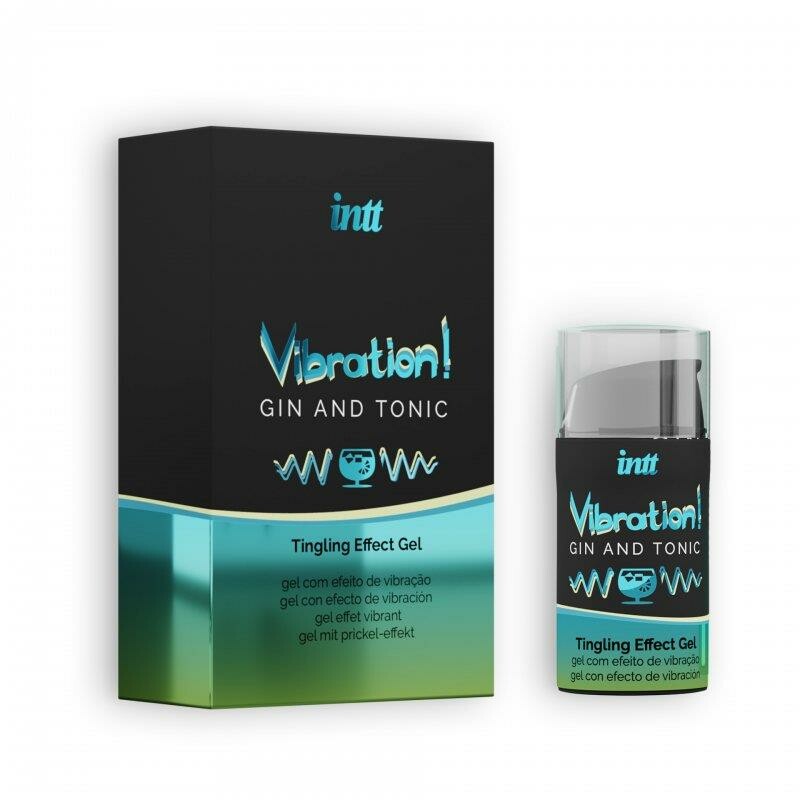 Рідкий вібратор Intt Vibration Gin & Tonic,15 мл, на водній основі - Зображення 1