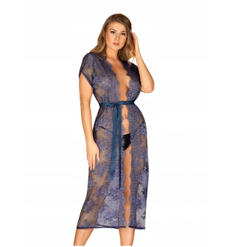Пеньюар з атласним поясом L / XL - Изображение 1