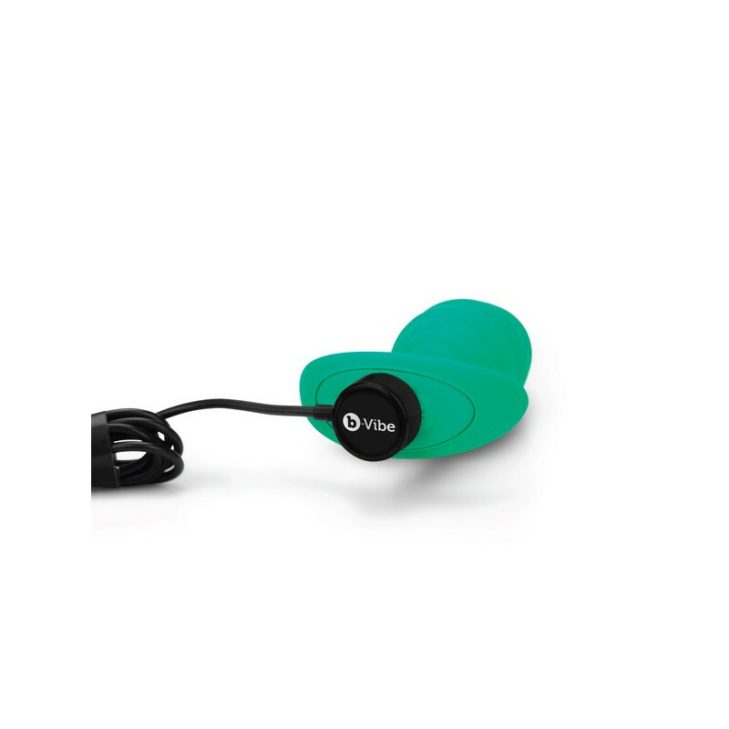Анальна пробка B-VIBE з вібрацією, Зелена - Изображение 3