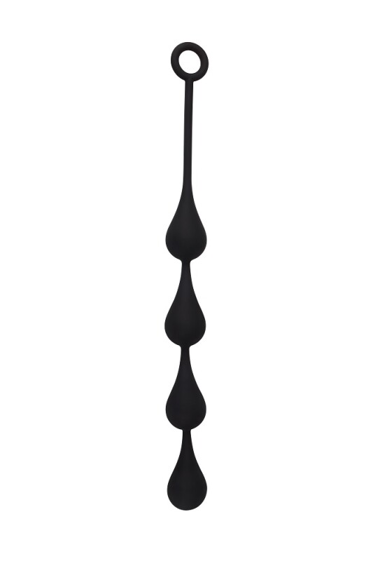 Анальне намисто Chisa Black Mont Anal Penetrator гігантські силіконові, чорні, 44 х 3.9 см - Зображення 1
