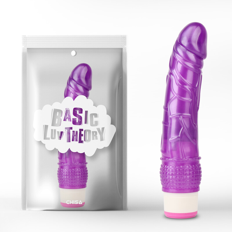Вібратор реалістичний Chisa Wild Penetrator, на батарейках, фіолетовий, 20.5 х 4.2 см