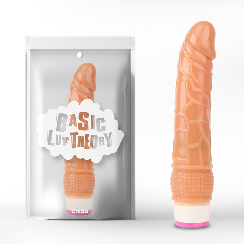 Вібратор реалістичний Chisa Wild Penetrator, на батарейках, бежевий, 20.5 х 4.2 см
