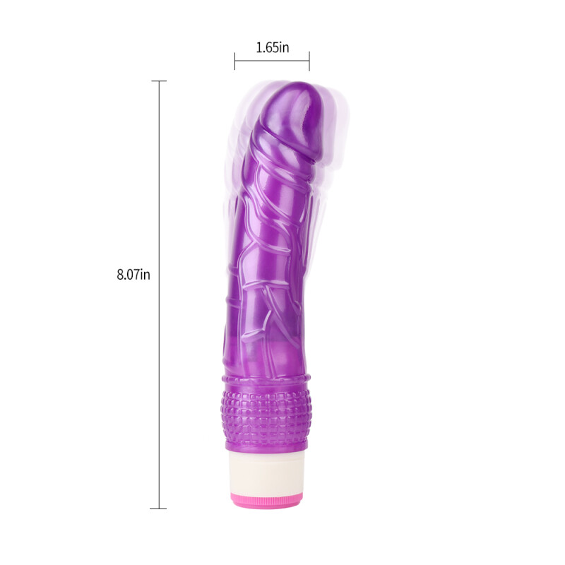 Вібратор реалістичний Chisa Wild Penetrator, на батарейках, фіолетовий, 20.5 х 4.2 см - Зображення 2