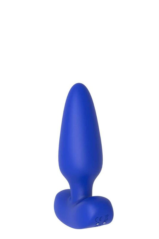 Анальна пробка з вібрацією Dream Toys з дистанційним управлінням, синя - Зображення 3