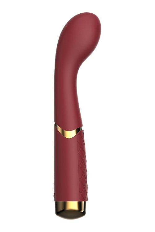Вібратор для точки G Dream Toys Lucy вигнутий, бордовий, 19.5 х 3.2 см