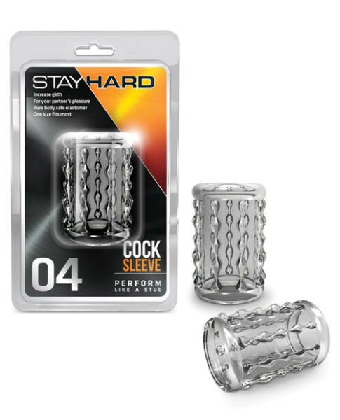 Насадка на пеніс Blush Stay Hard рельєфна, відкрита, прозора, 5 х 3.2 см