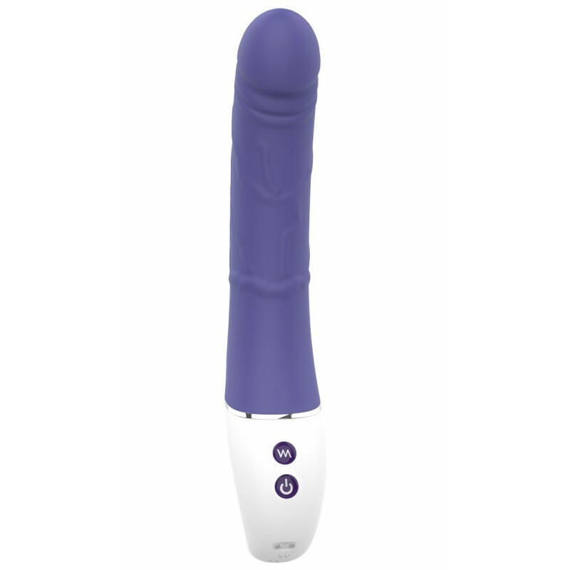 Вібратор Dream Toys Essentials для подвійного проникнення, фіолетово-білий, 23.5 х 4.2 см - Изображение 1