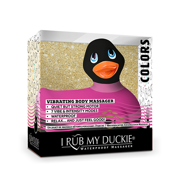 Каченя вібратор I Rub My Duckie смугаста, рожева - Изображение 1