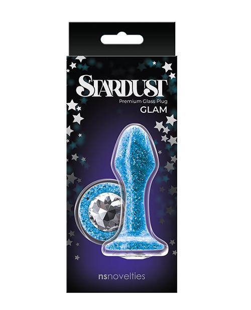 Анальна пробка з кристалом Swarovski зі скла, 9.5 х 3.5 см - Зображення 1