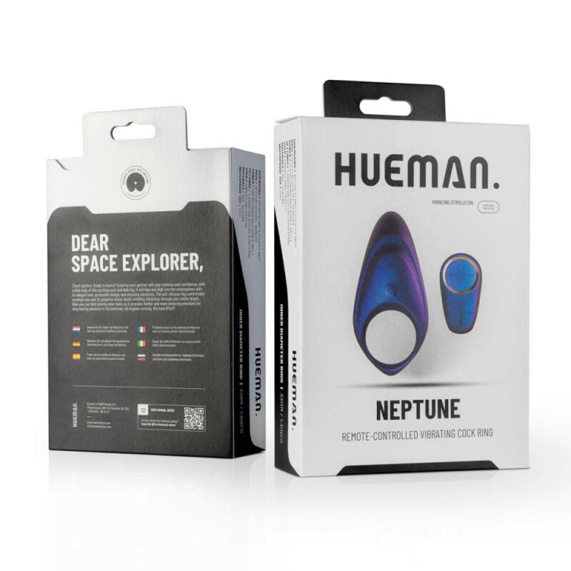 Ерекційне віброкільце Hueman фіолетове, 3.3 см - Изображение 8