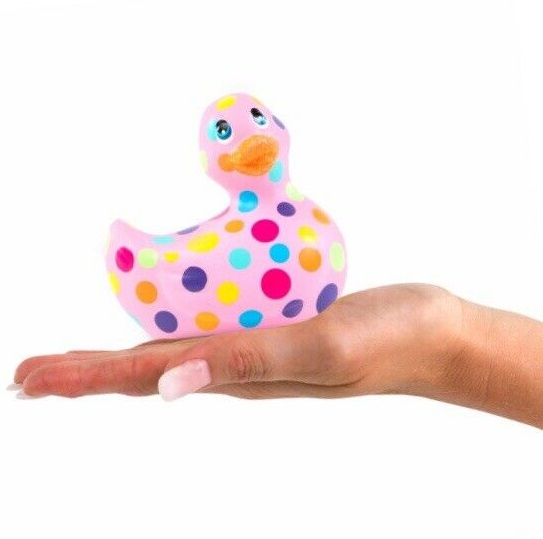 Каченя вібратор I Rub My Duckie в різнокольоровий горошок - Изображение 2