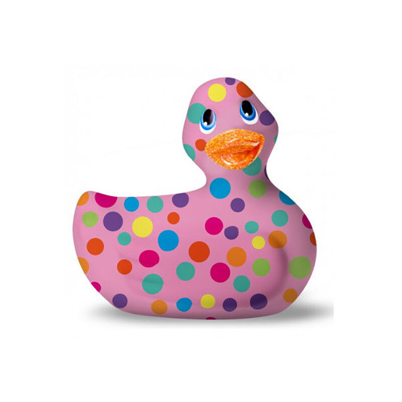 Каченя вібратор I Rub My Duckie в різнокольоровий горошок
