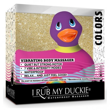 Каченя вібратор I Rub My Duckie різнобарвна, з веселкою - Зображення 1