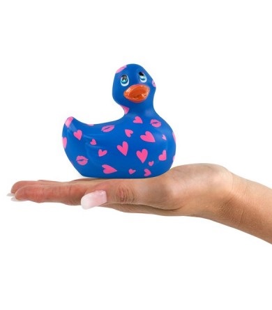 Каченя вібратор I Rub My Duckie фіолетова з рожевим візерунком - Изображение 2