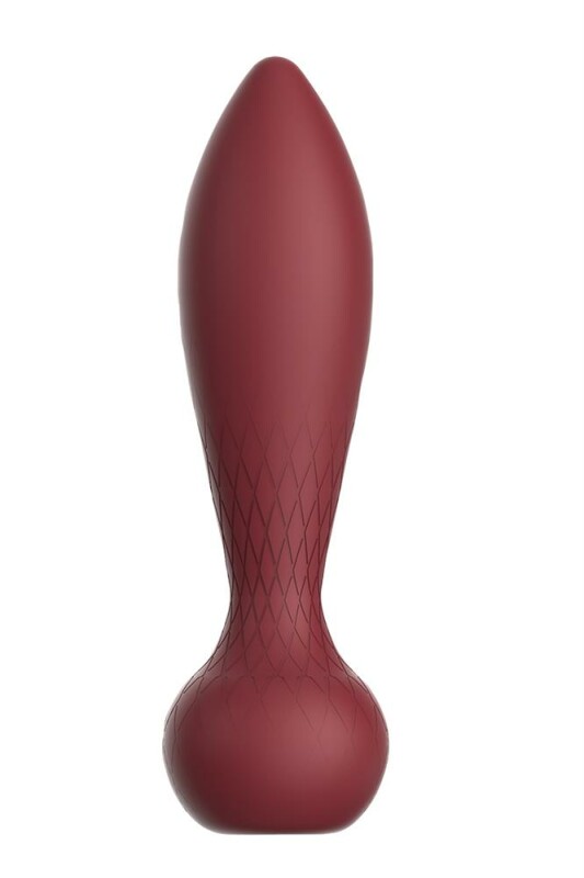 Анальний вібратор Dream Toys Romy з пультом, бордовий, 13.8 х 3.5 см - Изображение 3