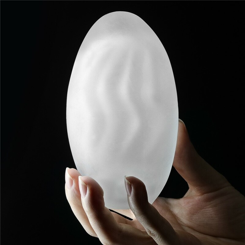 Мастурбатор яйце нереалістичний Giant Egg Masturbator білий, 13 см х 7 см - Изображение 7