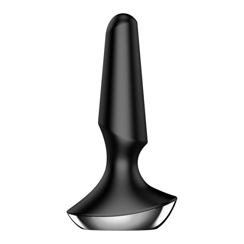 Анальний вібратор Satisfyer Plug-ilicious 2 з додатком, чорний, 13.5 х 4 см - Изображение 3