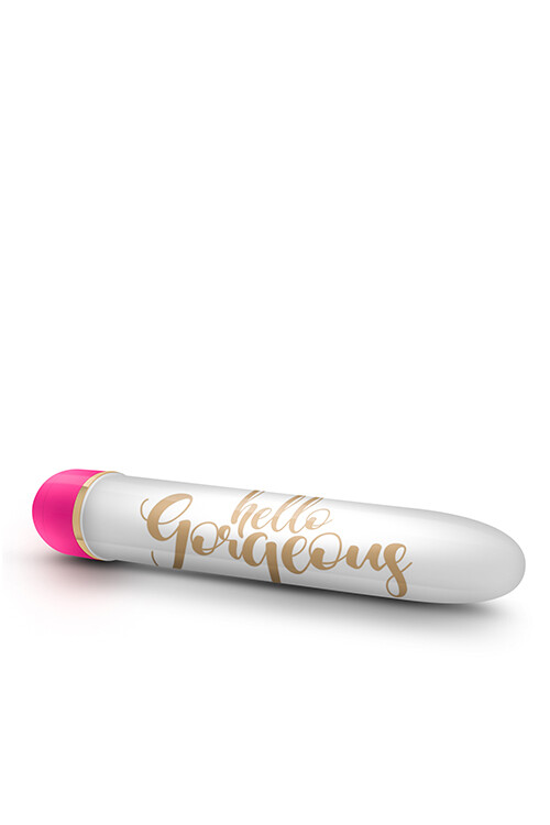 Міні-вібратор Hello Gorgeous, біло-рожевий, 17.7 см х 2 см - Изображение 4