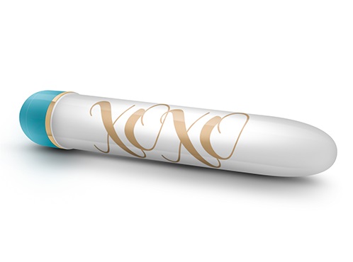 Вібратор Blush Xoxo, біло-блакитний, 14.5 х 2.5 см - Зображення 3