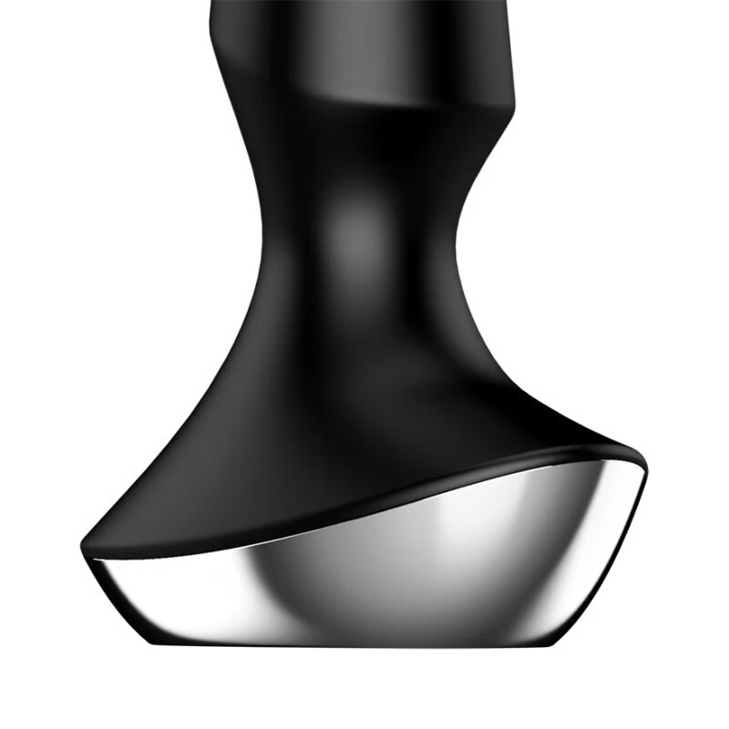 Анальний вібратор Satisfyer Plug-ilicious 2 з додатком, чорний, 13.5 х 4 см - Изображение 4