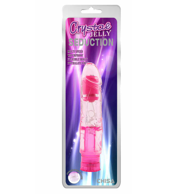 Вібратор реалістичний Crystal Jelly, рожевий, 16.2 х 3.5 см - Изображение 1