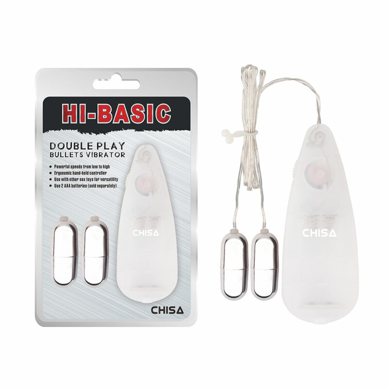Віброкулі з провідним пультом Chisa Hi-Basic, сріблясті, 4.5 х 1.5 см