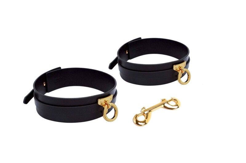 Фіксатори на стегна Thigh Cuffs UPKO, італійська шкіра, розмір L - Зображення 5