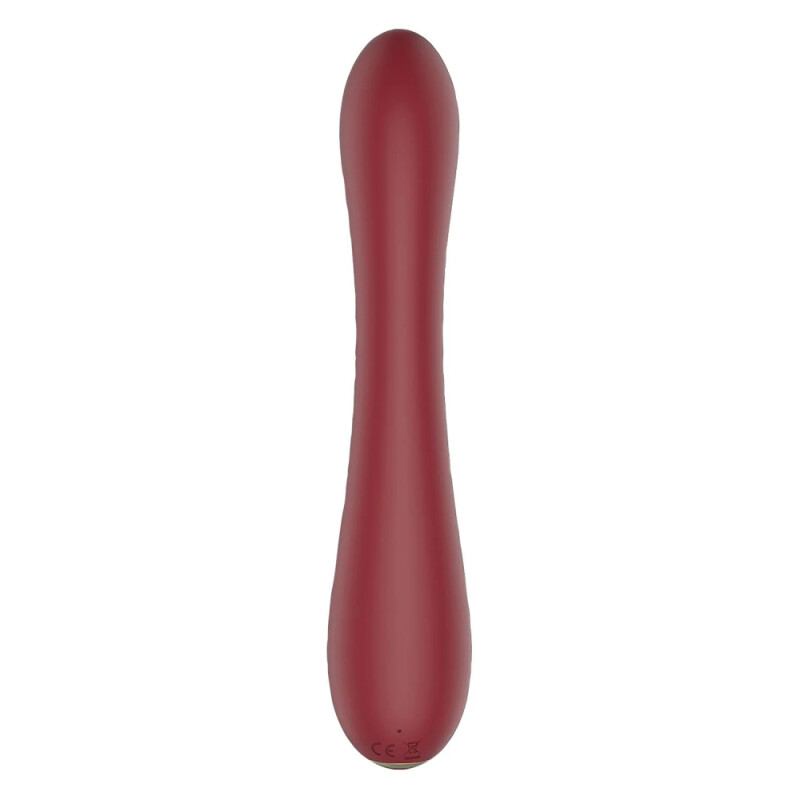 Вібратор-кролик Dream Toys Emily силіконовий, бордовий, 22.5 х 4.1 см - Зображення 5