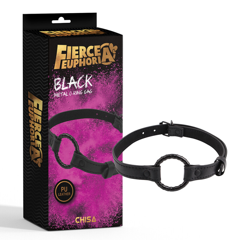Кляп-кільце Chisa Fierce Euphoria чорний, 4.7 см - Изображение 1