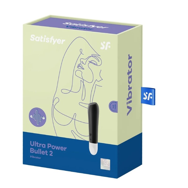Віброкуля Satisfyer Ultra Power Bullet 2 чорна, 10.5 х 2.4 см - Изображение 1