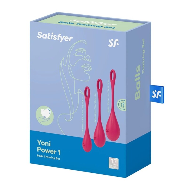 Набір вагінальних кульок Satisfyer Yoni Power 1 червоні, 3 шт - Зображення 1