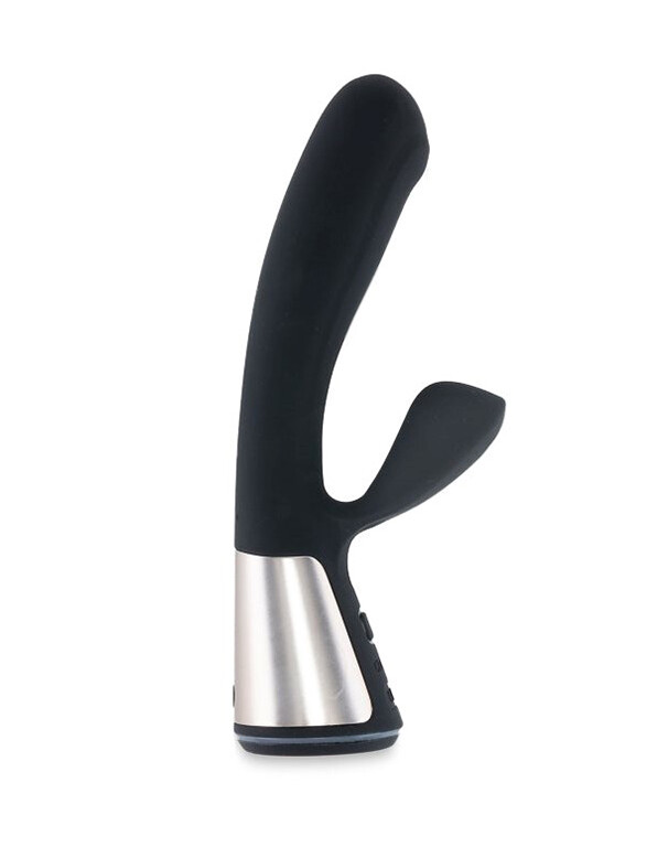 Вібратор-кролик Ohmibod Fuse з інтерактивним підключенням, чорний, 18 х 3.4 см