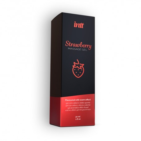 Масажний гель Intt Strawberry, 30 мл, зі смаком та ароматом полуниці - Изображение 5