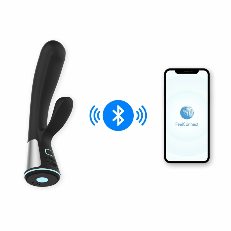 Вібратор-кролик Ohmibod Fuse з інтерактивним підключенням, чорний, 18 х 3.4 см - Изображение 1