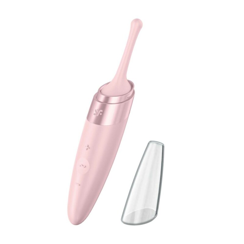 Вібратор для клітора Satisfyer Twirling Delight точкова стимуляція, рожевий, 16.8 х 3 см