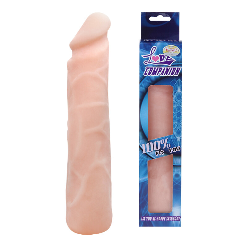 Фалоімітатор з хребтом BAILE Love Companion реалістичний, бежевий, 24 х 4.5 см