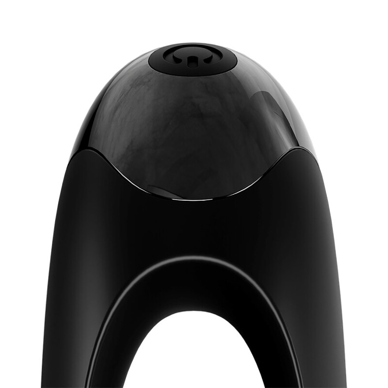 Вібратор на палець Satisfyer Candy Cane із двома ніжками, чорний, 12 х 3.5 см - Зображення 4