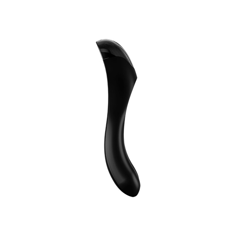 Вібратор на палець Satisfyer Candy Cane із двома ніжками, чорний, 12 х 3.5 см - Зображення 3