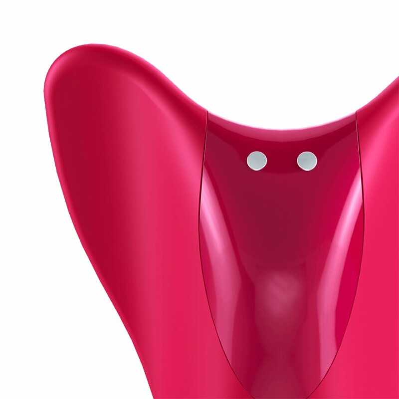 Вібратор на палець Satisfyer High Fly з крилами, рожевий, 6.8 х 5 см - Зображення 3